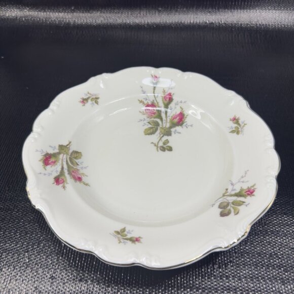 Rosenthal POMPADOUR Moss Rose Ivory Porcelain Deep Dish Bowl Self Germany Set 3 - Picture 16 of 16